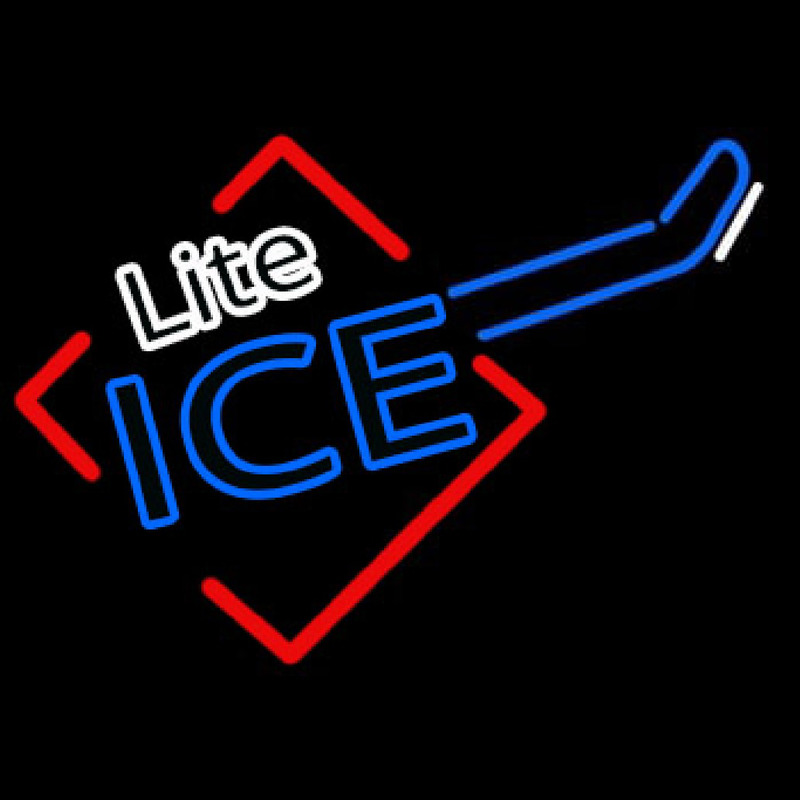 Miller Lite Ice Cube Guitar Neonkyltti