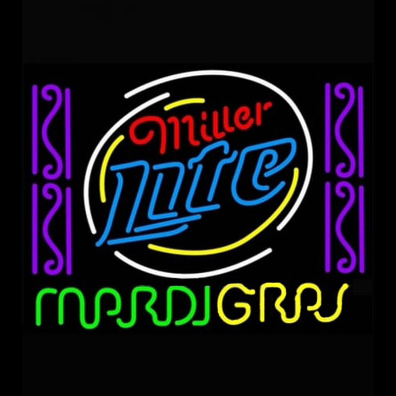 Miller Lite Mardi Neonkyltti