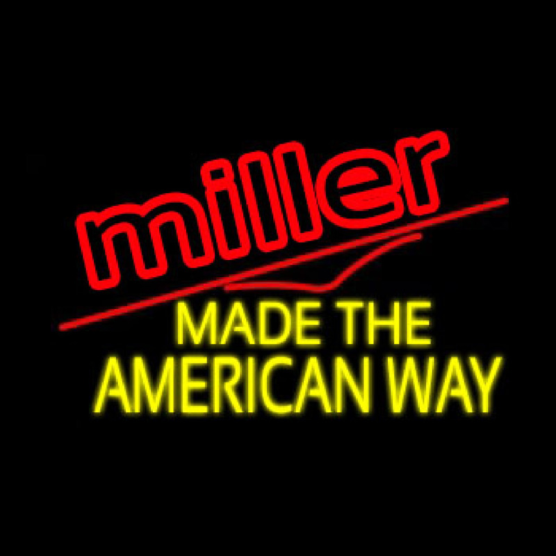 Miller Made The American Way Neonkyltti
