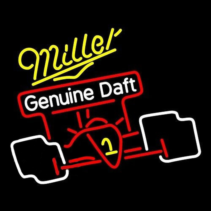 Miller Race Car Beer Sign Neonkyltti