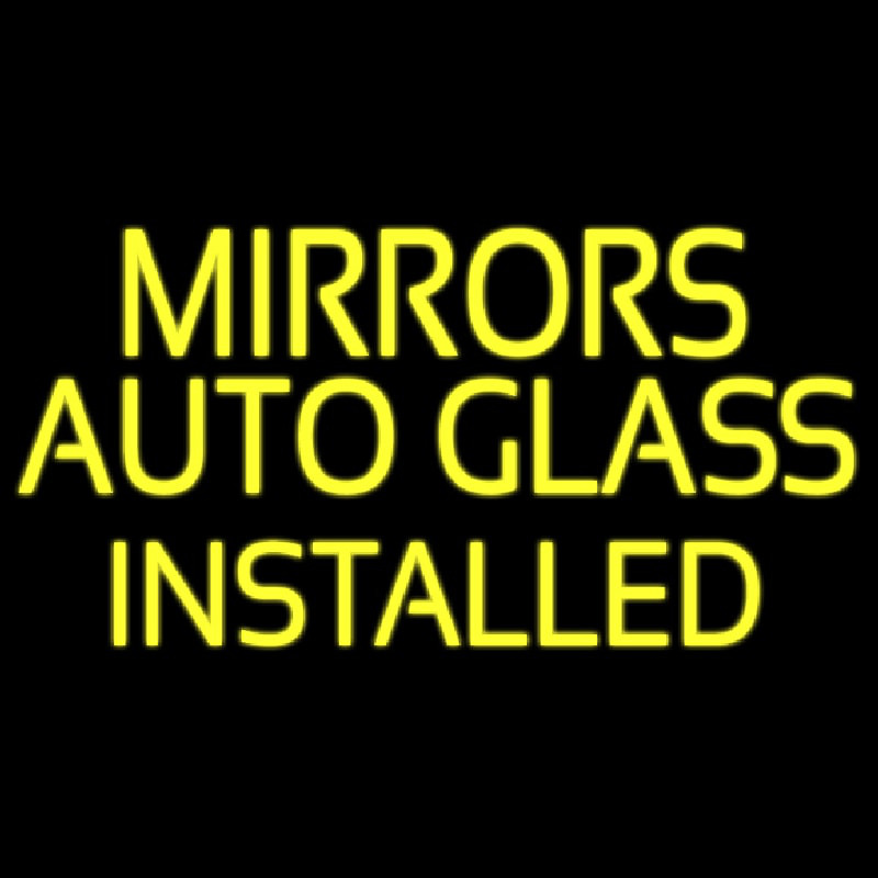 Mirror Auto Glass Installed Neonkyltti