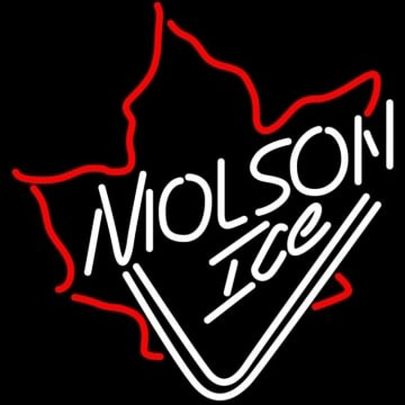 Molson Ice Mapleleaf Neonkyltti
