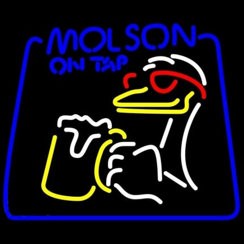 Molson On Tap Duck Neonkyltti