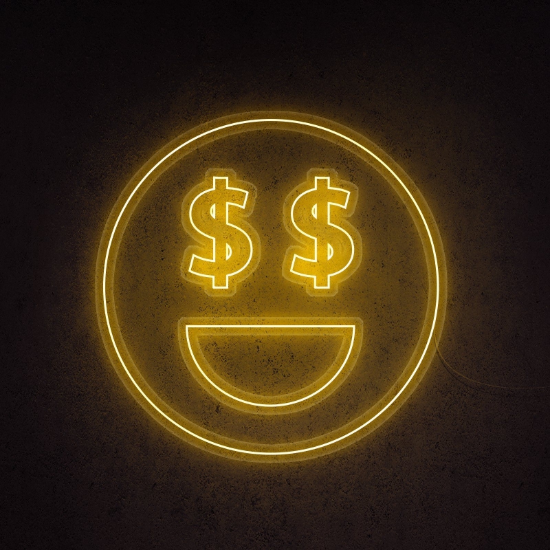 Money Eyes Neonkyltti