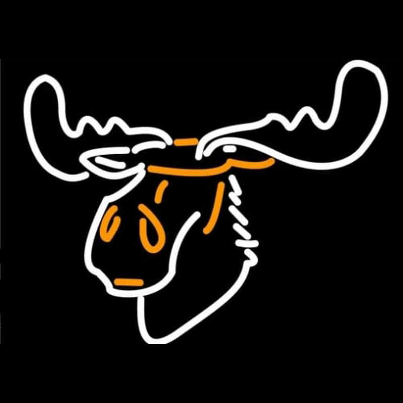 Moose Head Logo Neonkyltti