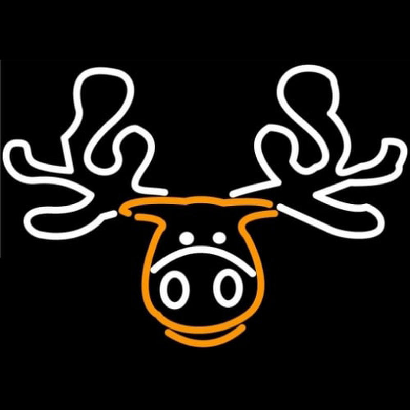 Moose Head Logo Neonkyltti