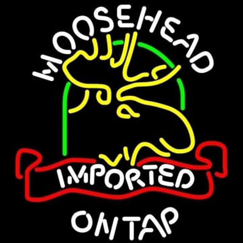 Moosehead Moose Imported On Top Neonkyltti
