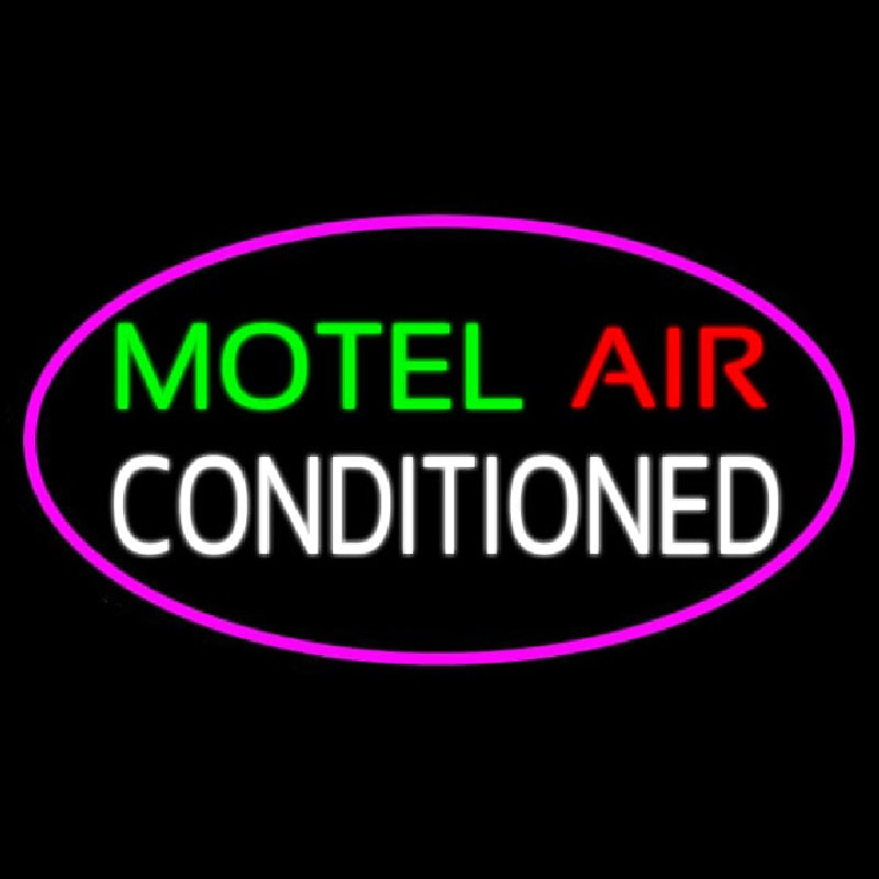 Motel Air Conditioned Neonkyltti