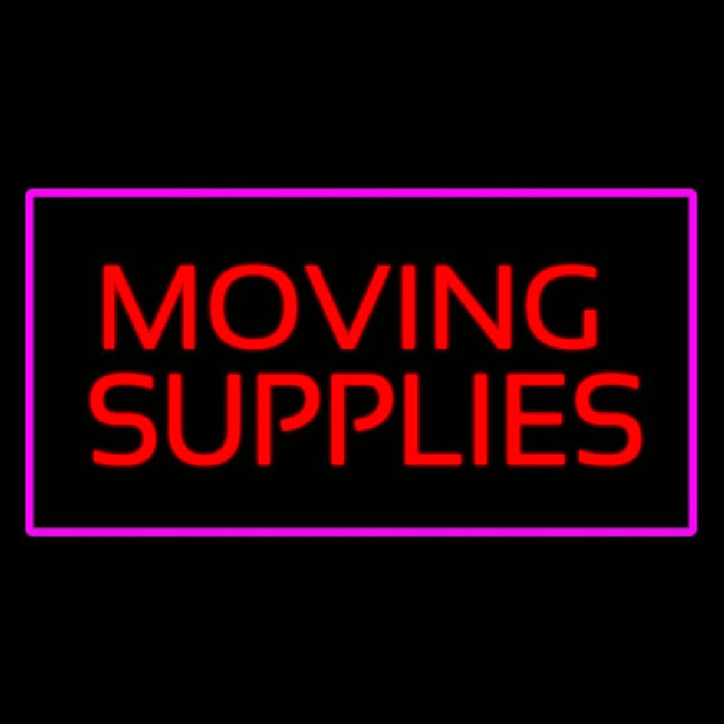 Moving Supplies Rectangle Purple Neonkyltti