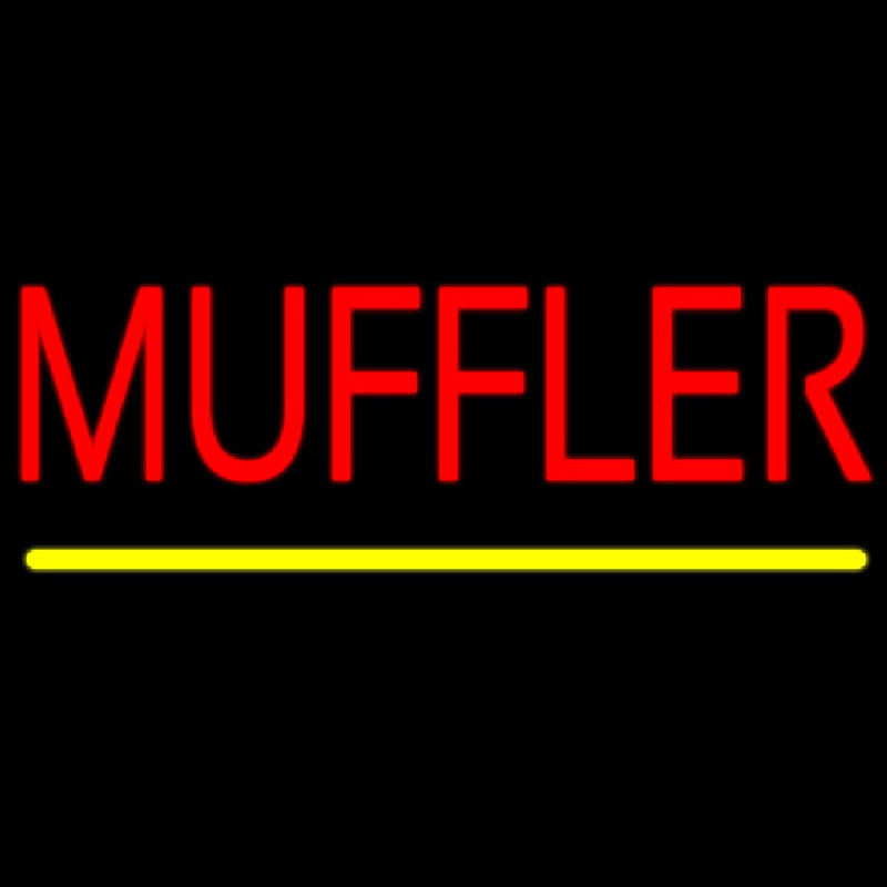 Muffler Block Neonkyltti