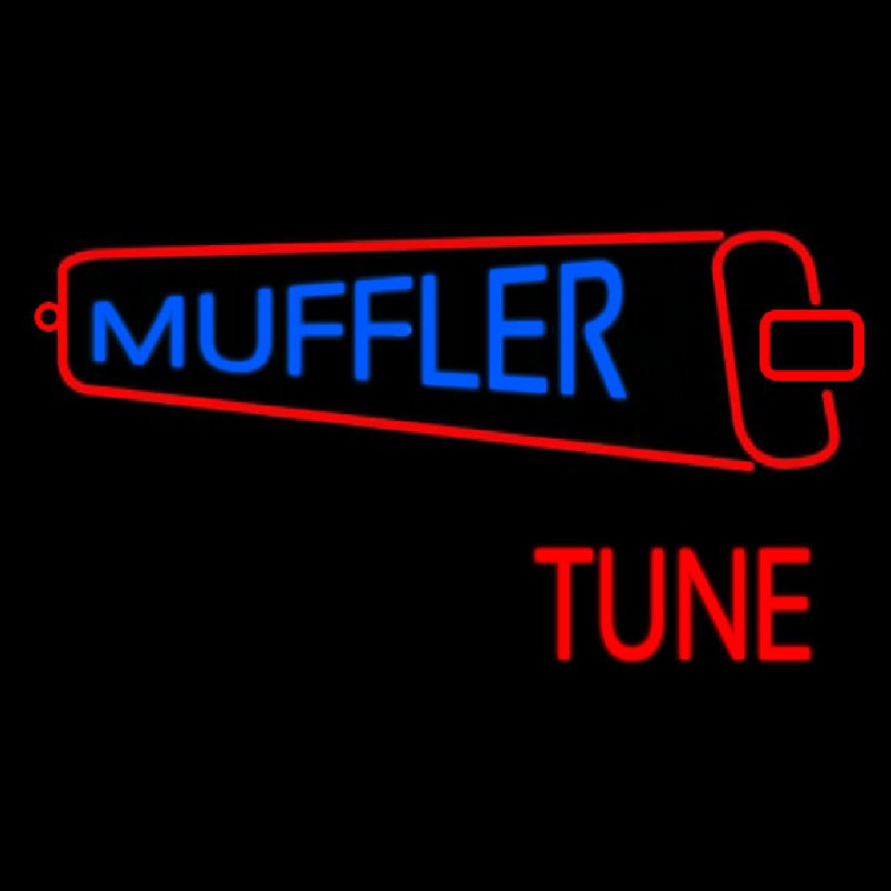 Muffler Tune With Red Logo Neonkyltti