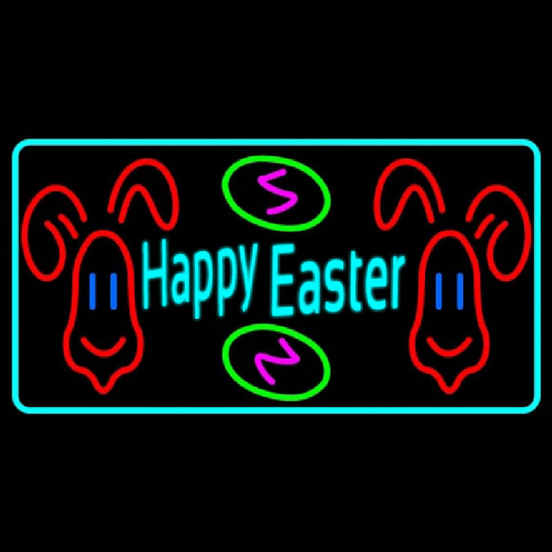 Multicolor Happy Easter 2 Neonkyltti