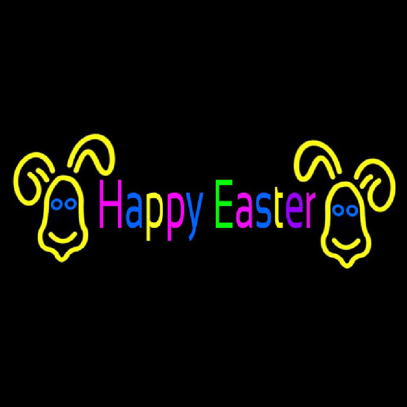 Multicolor Happy Easter Neonkyltti