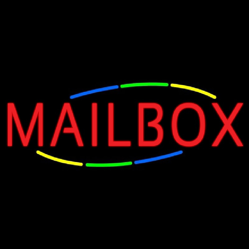 Multicolored Deco Style Mailbo  Neonkyltti