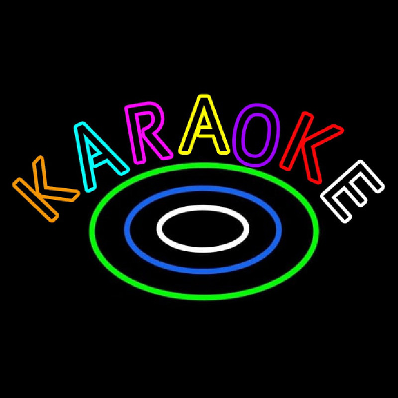 Multicolored Karaoke Neonkyltti
