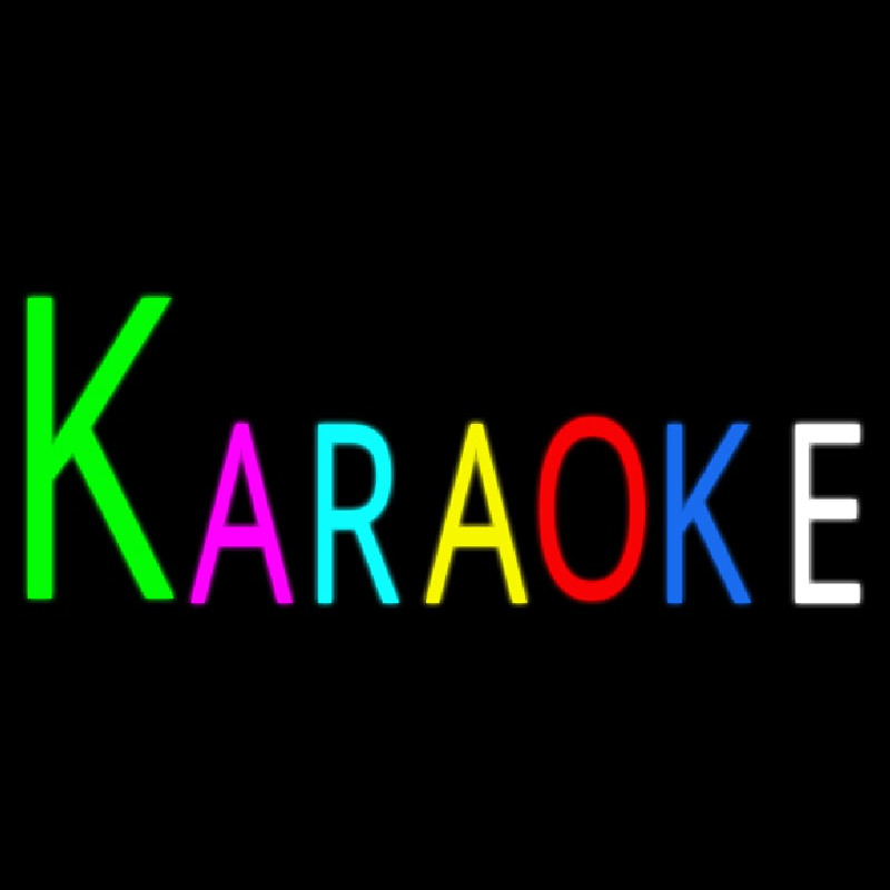 Multicolored Karaoke Neonkyltti