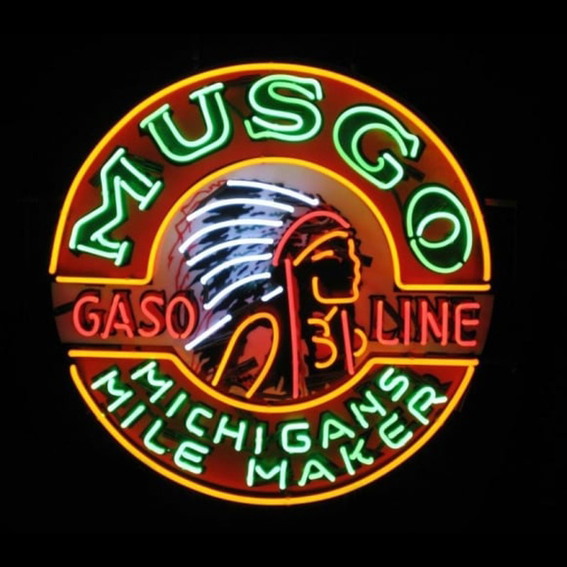 Musgo Gasoline Neonkyltti