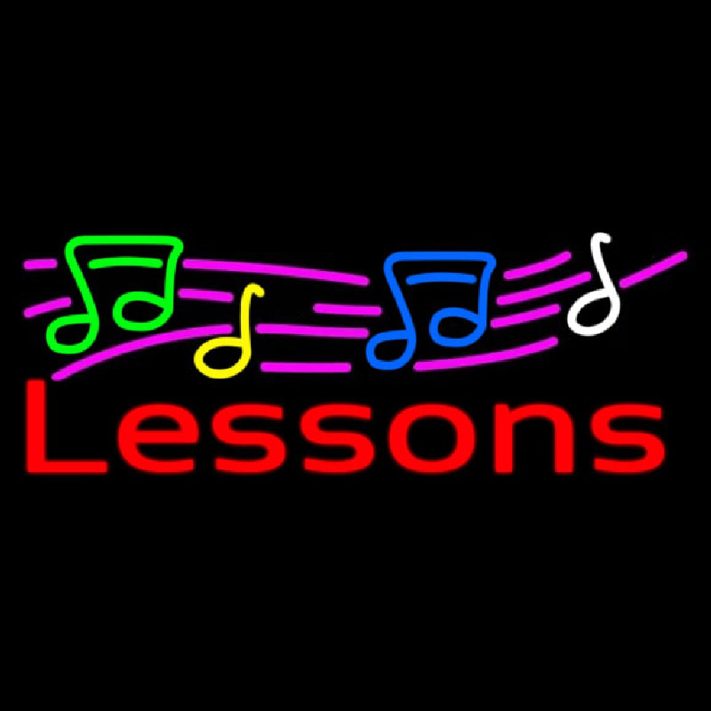 Music Lessons 1 Neonkyltti