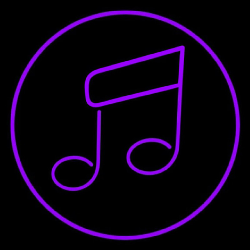 Music Note Purple Neonkyltti