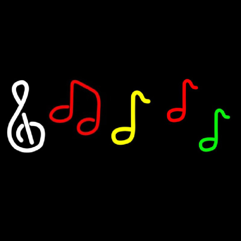 Musical Notes Neonkyltti