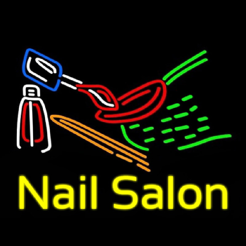 Nail Salon Logo Neonkyltti