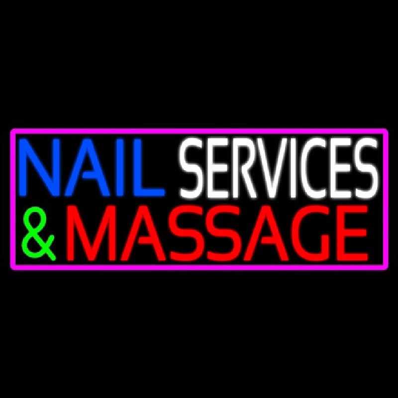 Nail Services And Massage Neonkyltti