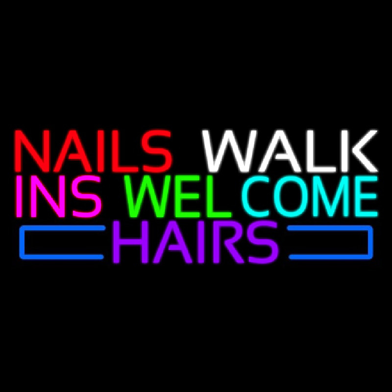 Nails Walk Ins Welcome Hairs Neonkyltti