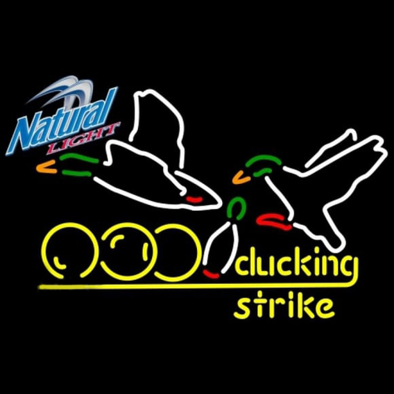 Natural Light Bowling Sucking Strike Beer Sign Neonkyltti