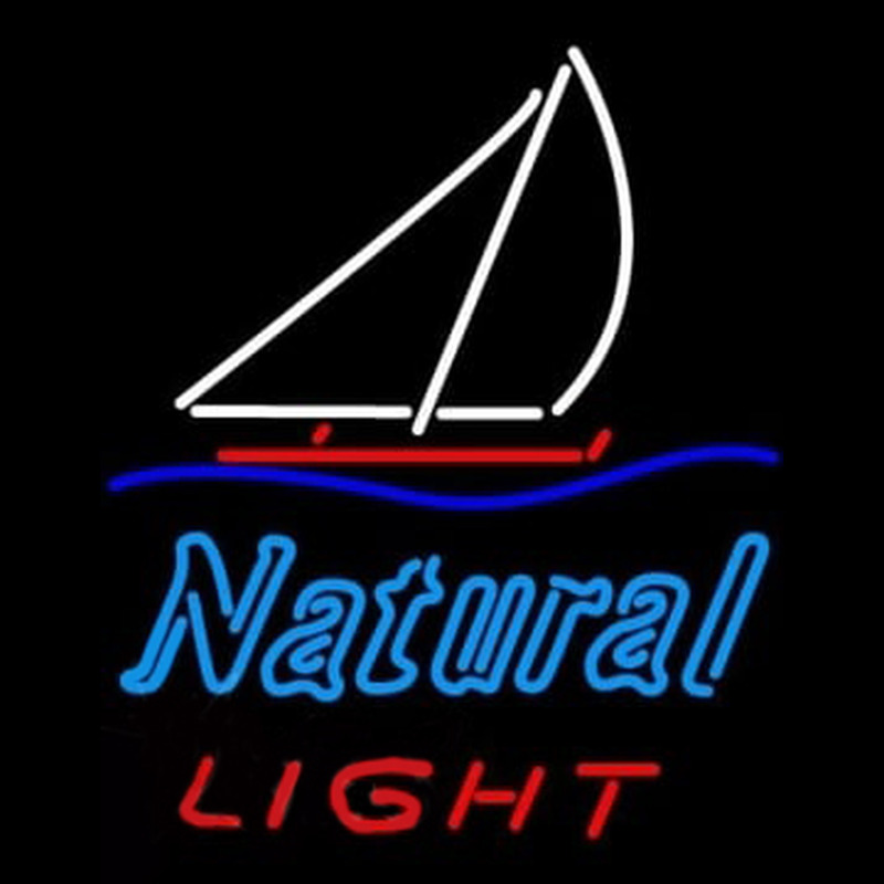 Natural Light Sailboat Neonkyltti