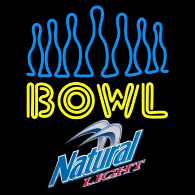 Natural Light Ten Pin Bowling Beer Sign Neonkyltti