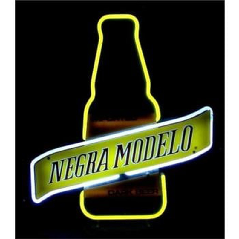 Negra Modelo Dark Beer Bottle Neonkyltti