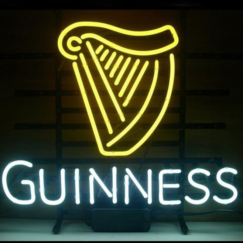 New Guinness Irish Lager Ale Harp Neon Olut Baari Pubi Kyltti