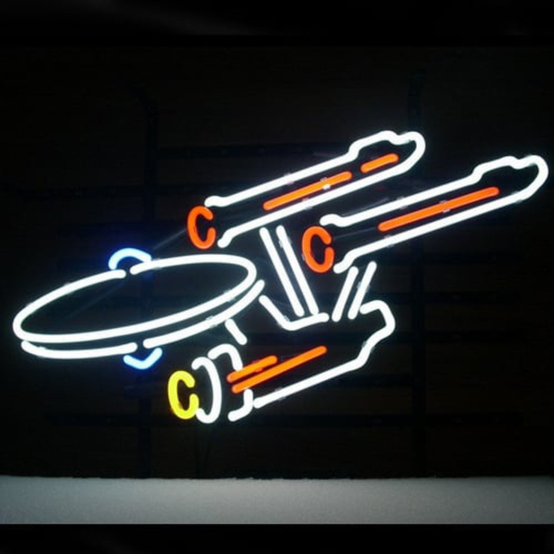 New Star Trek Enterprise Space Ship Neon Olut Baari Pubi Kyltti