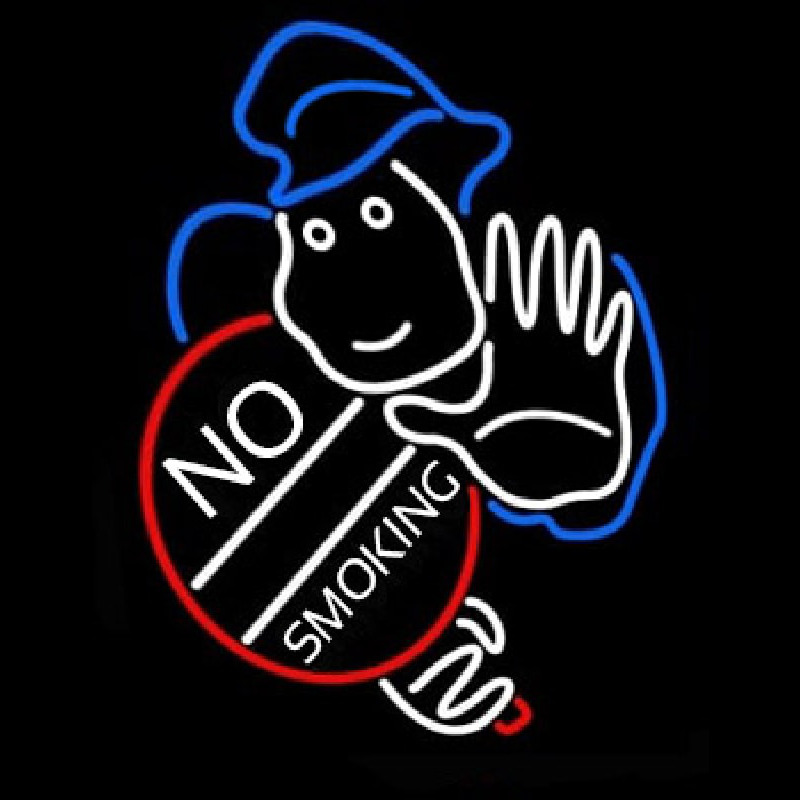 No Smoking With Man Neonkyltti