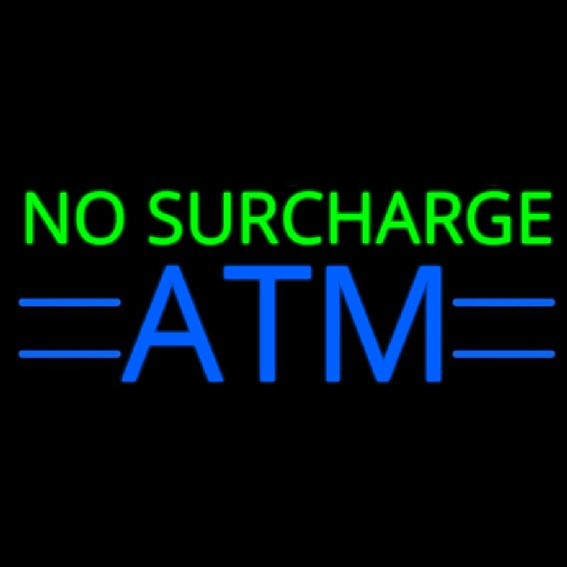 No Surcharge Atm 1 Neonkyltti