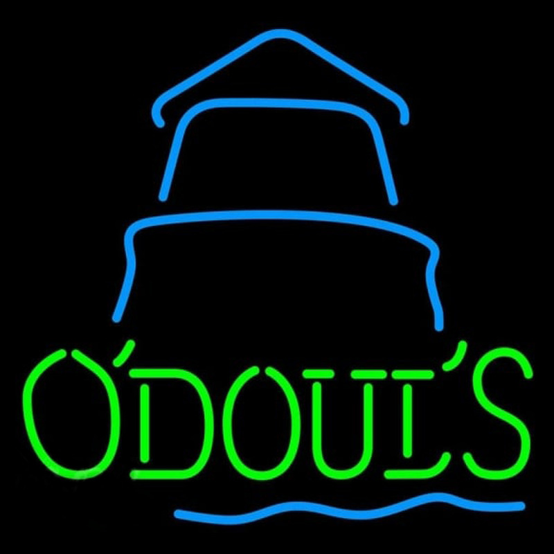 Odouls Day Lighthouse Beer Sign Neonkyltti