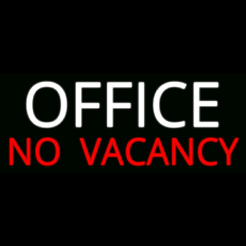 Office No Vacancy Neonkyltti