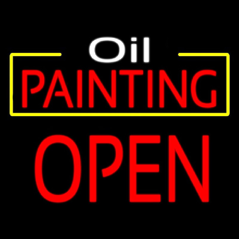Oil Painting Block Open Neonkyltti