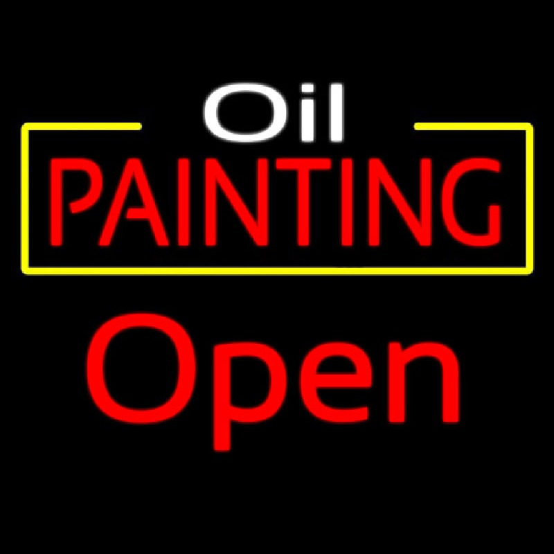 Oil Painting Open Neonkyltti