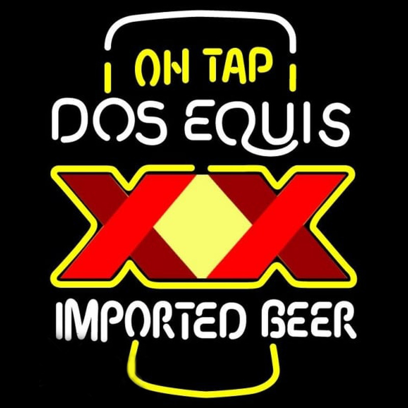 On Tap Dos Equis Beer Sign Neonkyltti