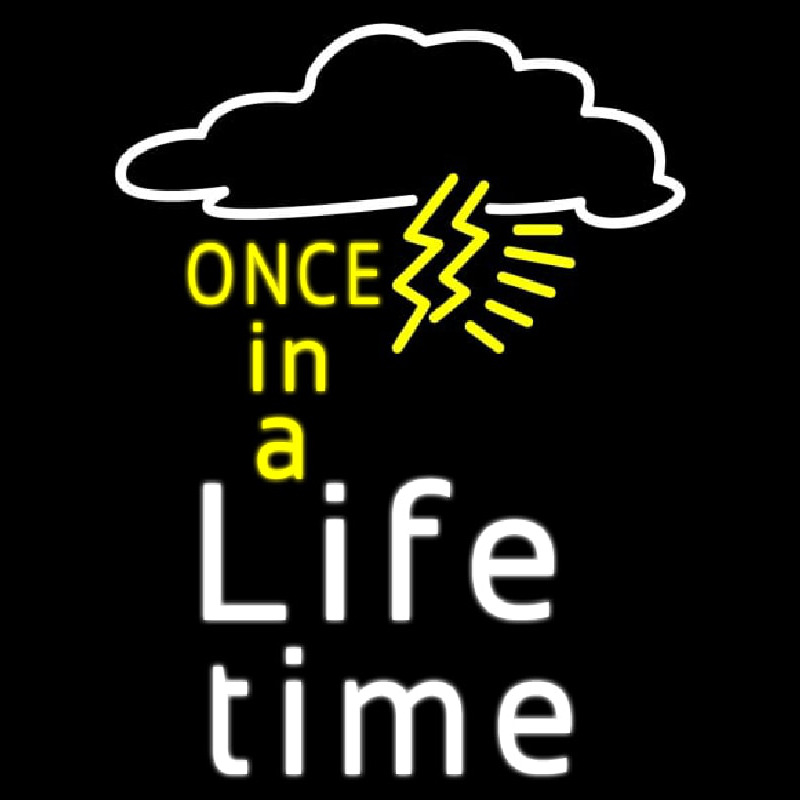 Once In A Life Time Neonkyltti