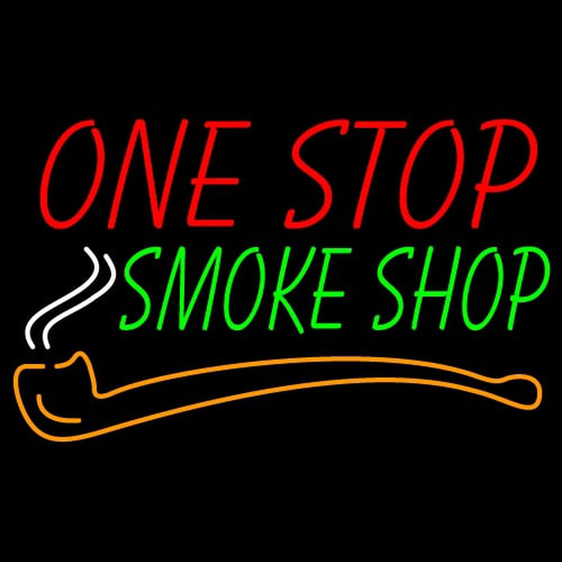 One Stop Smoke Shop Neonkyltti