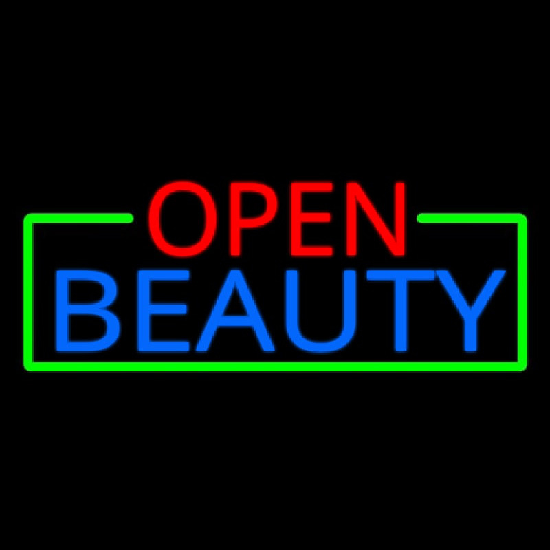 Open Beauty Salon Neonkyltti