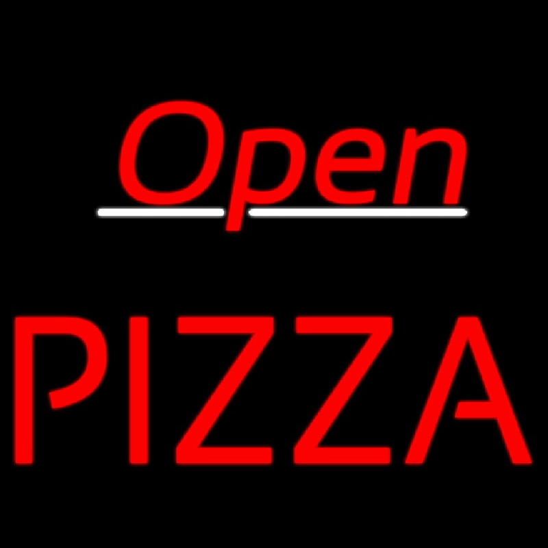 Open Block Pizza Neonkyltti