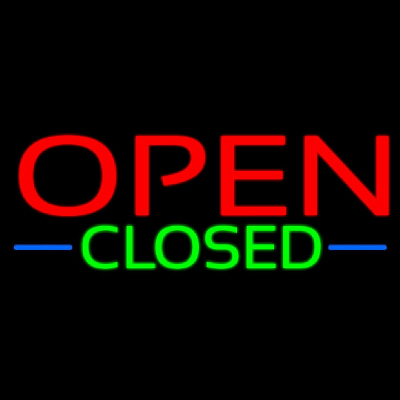 Open Closed Neonkyltti