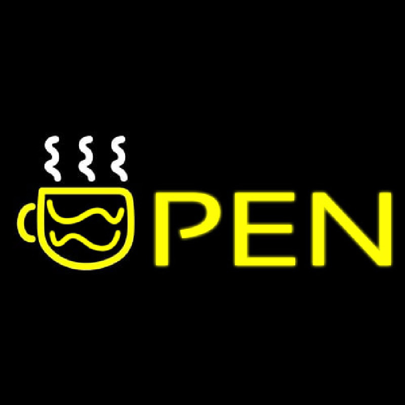 Open Coffee Neonkyltti