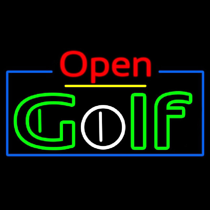 Open Golf Neonkyltti