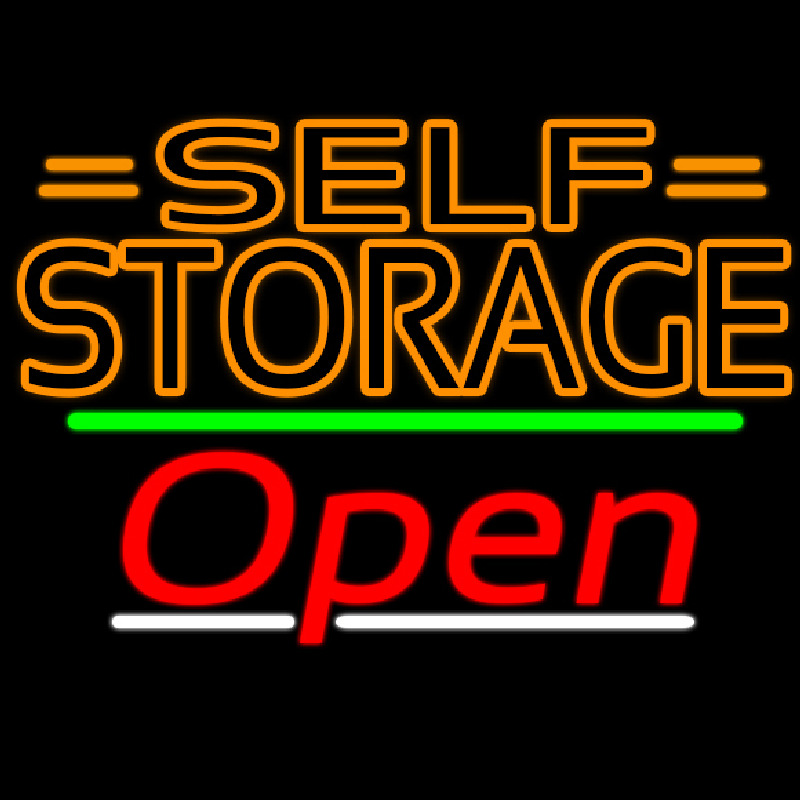 Orange Self Storage Block With Open 3 Neonkyltti