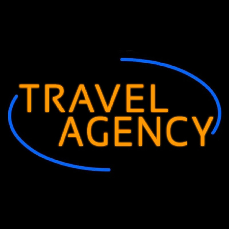 Orange Travel Agency Neonkyltti