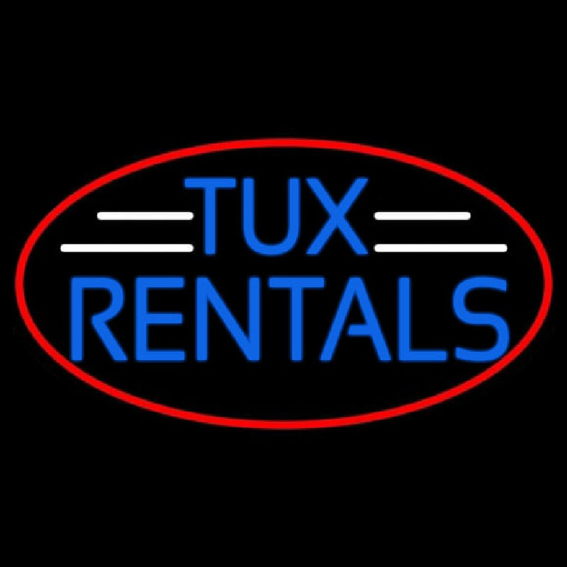 Oval Tu  Rental Neonkyltti